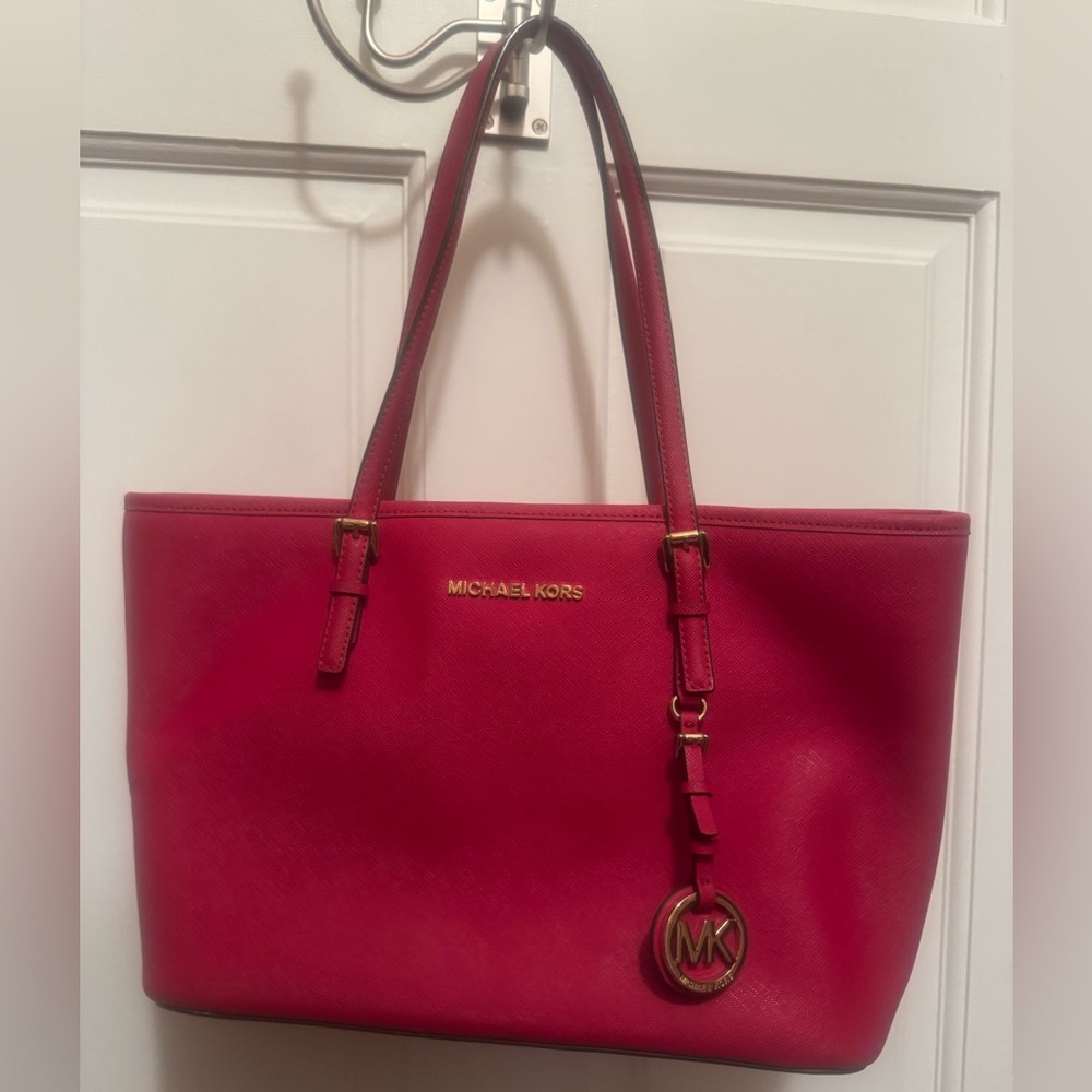 Bright red MK purse